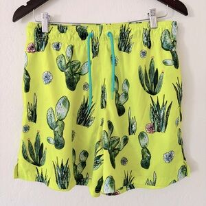 Vibrant Cactus Print George‎ Swim Shorts